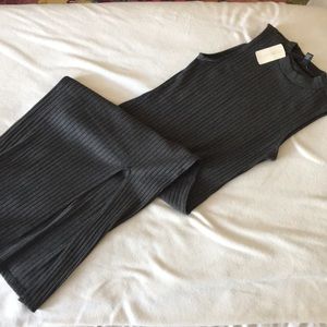 Forever21 Charcoal Knit Maxi Dress